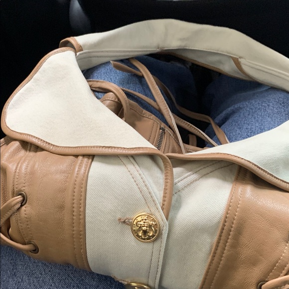 DENIM LEATHER CROP TOP‼️ - Picture 8 of 8